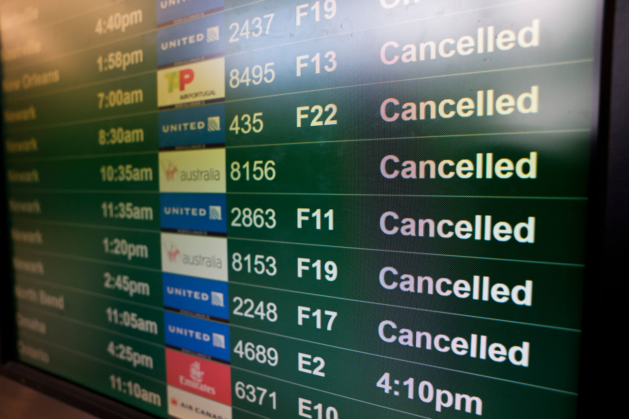 Avoid delays as flight cancellations approach